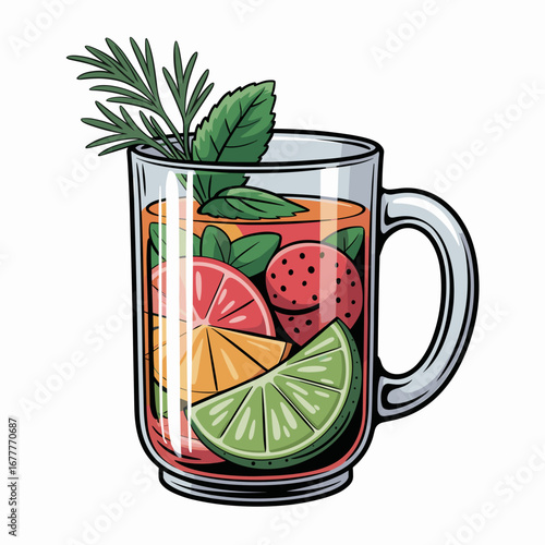 Aromática Colombiana Tradicional con Frutas y Hierbas