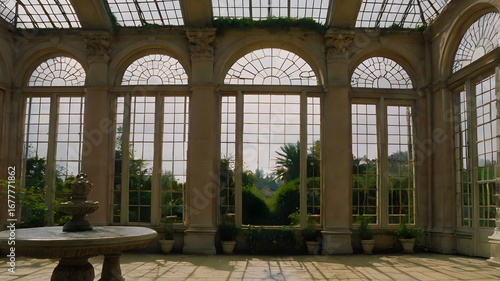Window of a large Orangery from 1872 