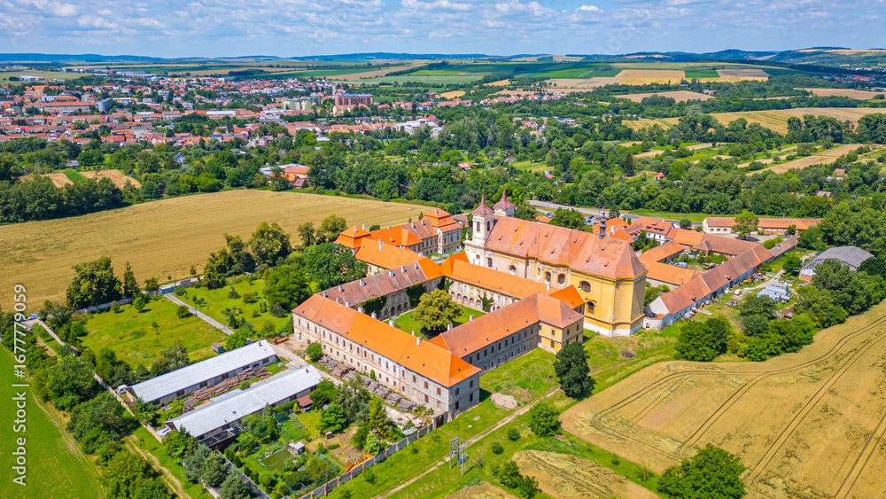 Fototapeta premium Benedictine monastery in Rajhrad, Czech republic