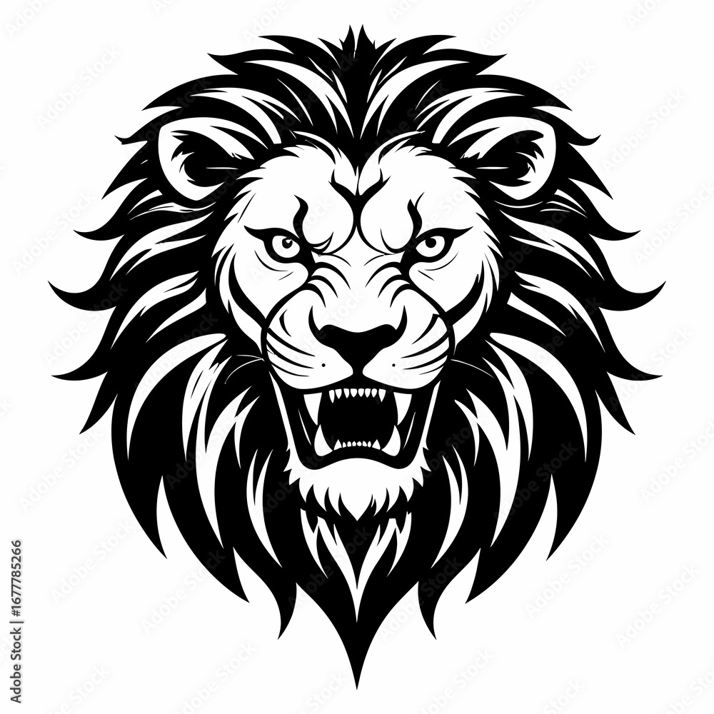 Fototapeta premium Lion Silhouette Vector Illustration