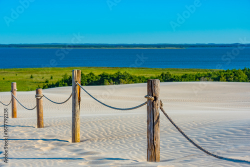 Foto Sand dune in Slowinski national park in Poland