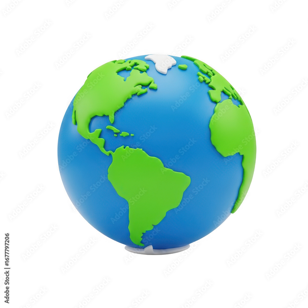 Fototapeta premium Globe isolated on transparent background