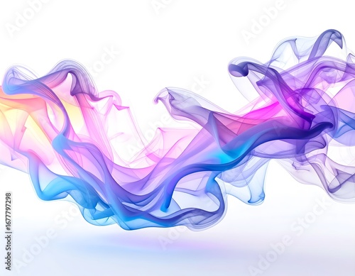 A surreal and artistic depiction of heavy, translucid smoke