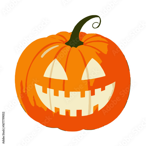Vector art of jackolantern pumpkin