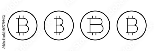 Bitcoin icon logo design. bitcoin sign and symbol. payment symbol. cryptocurrency logo