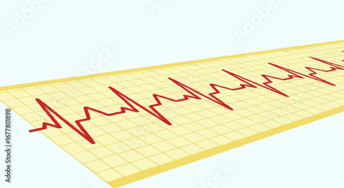 Health, medicine and nursing vector  understanding heart health ecg graph analysis for medical diagnosis and interpretation of ekg results online