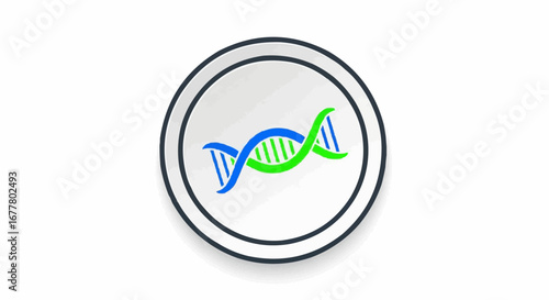 Health, medicine and nursing vector  dna helix strand biology science medical biotechnology genetic molecule research gene structure double helix model
