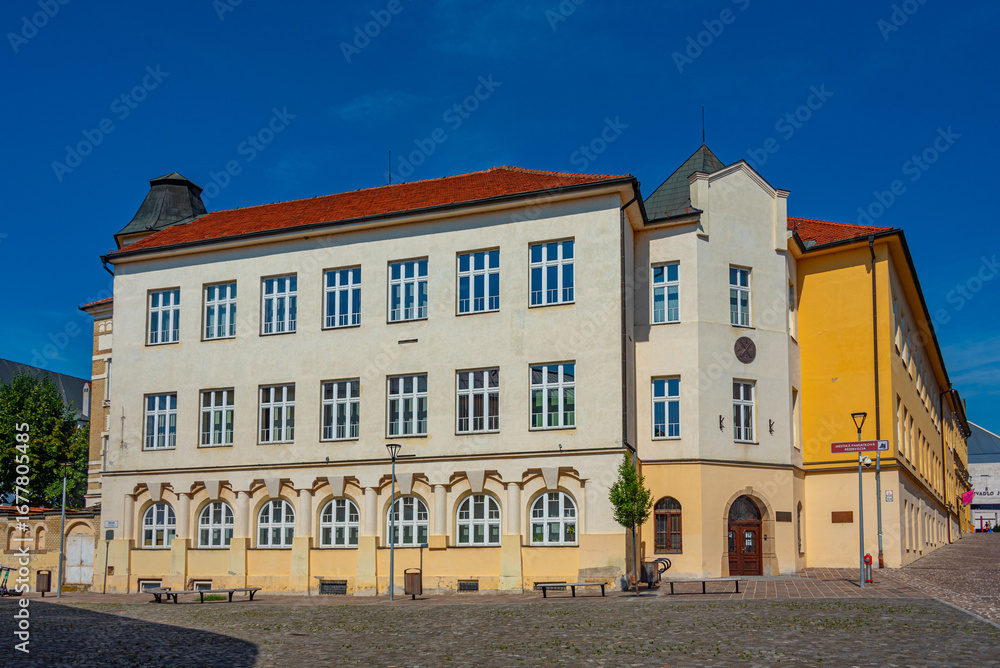 Obraz premium Historical houses in the old town of Presov, Slovakia