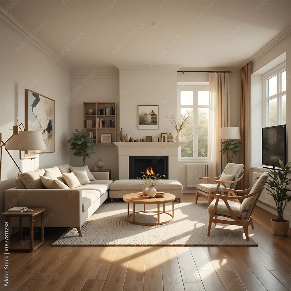 Fototapeta premium modern living room