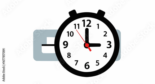 Health, medicine and nursing vector  check time clock illustration for time management and productivity in business and personal life use case