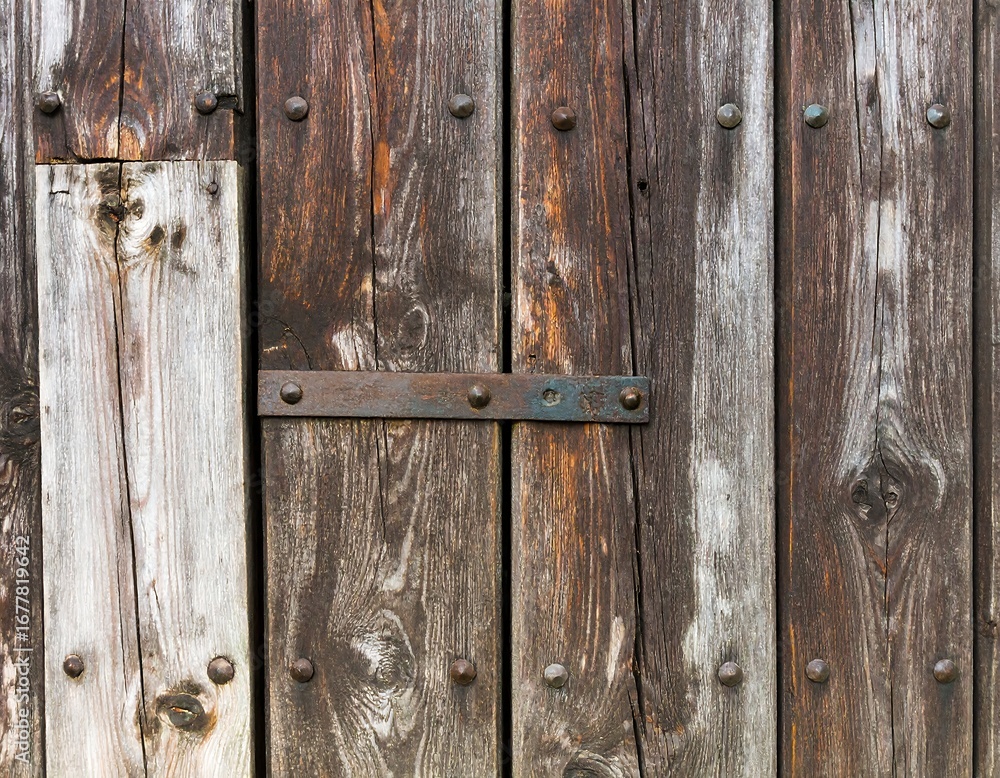 Fototapeta premium Wooden Barn Door Texture