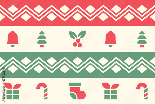 christmas theme seamless pattern background