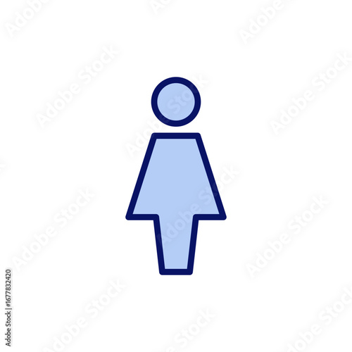 Female icon vector. woman sign and symbol