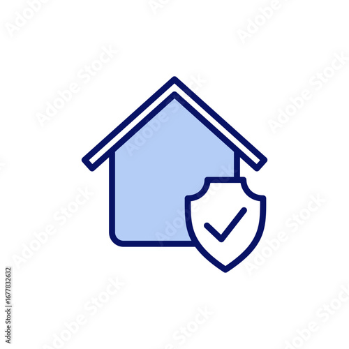 home insurance icon vector. home protection sign and symbol