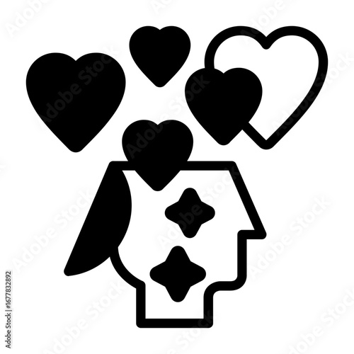 Empathy Semi Solid Vector Icon