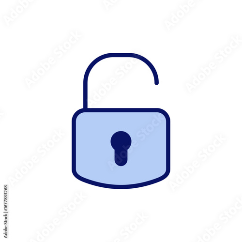 Unlock icon vector. Unlock sign and symbol. unlocked padlock icon