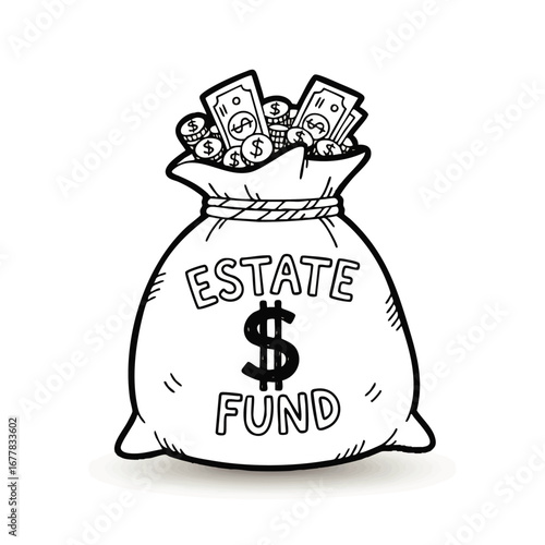 Estate Fund Money Bag Financial Planning for Inheritance Investments