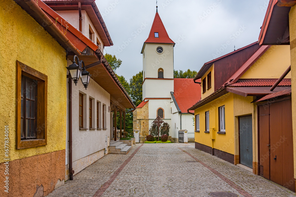 Obraz premium Church of St. Andrew the Apostle in Lipnica Murowana, Poland