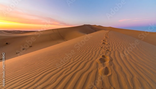 Desert dunes at sunrise