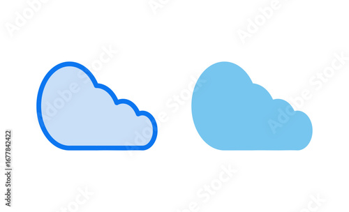 Cloud icon vector illustration. cloud sign and symbol