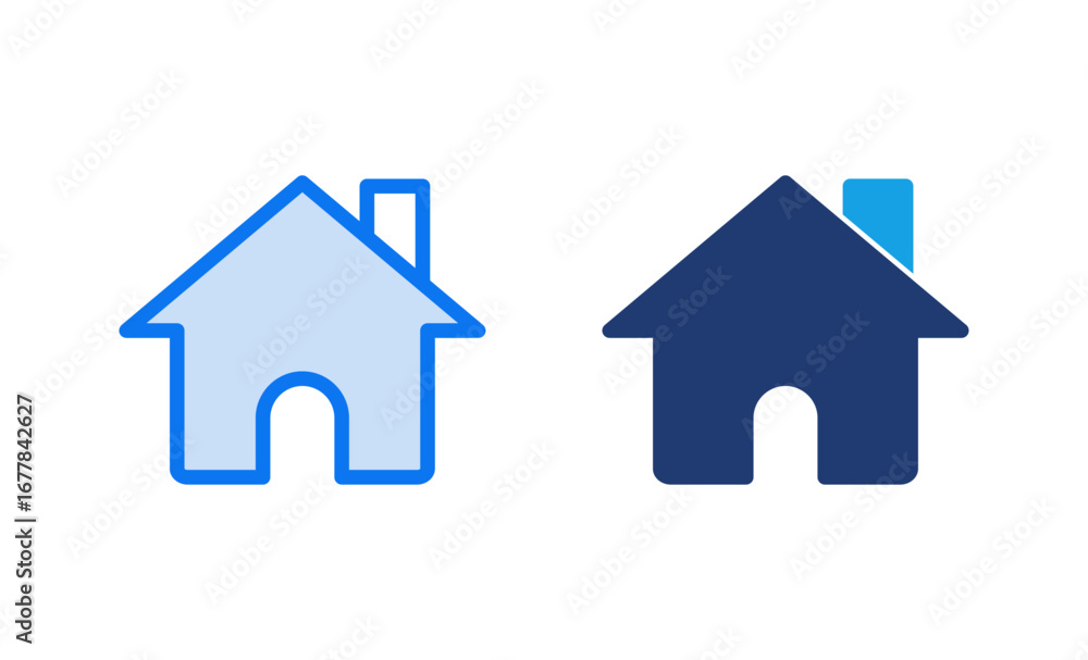 Home icon vector illustration. House sign and symbol Home icon vector illustration. House sign and symbol