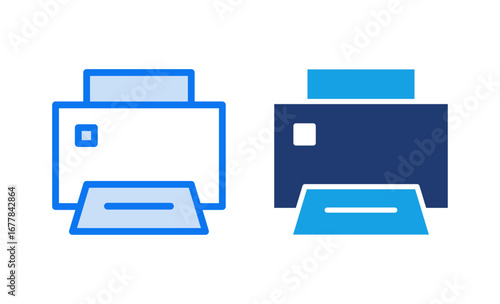 Print icon vector illustration. printer sign and symbol