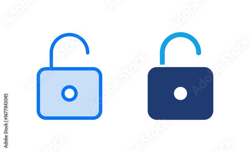 Unlock icon vector illustration. Unlock sign and symbol. unlocked padlock icon
