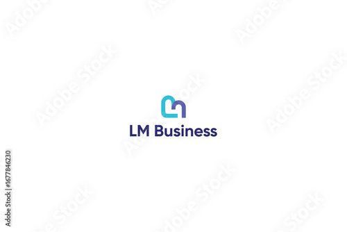 Letter Lm modern and minimalistic business logo 