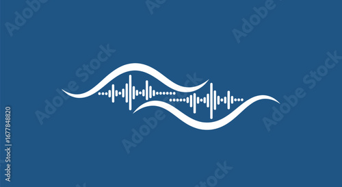 Abstract Sound Wave Design: Audio Frequency Visualization.