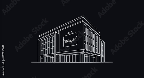 Modern Building Architectural Design.