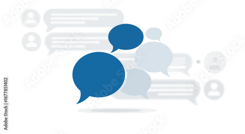 Communication and Conversation: Speech Bubbles.