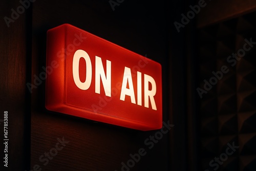 A red Neon sign saying 