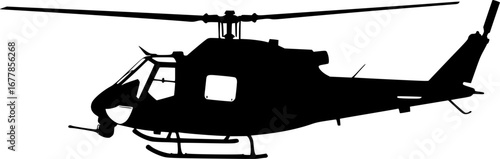 Utility military helicopter Vector Illustration
