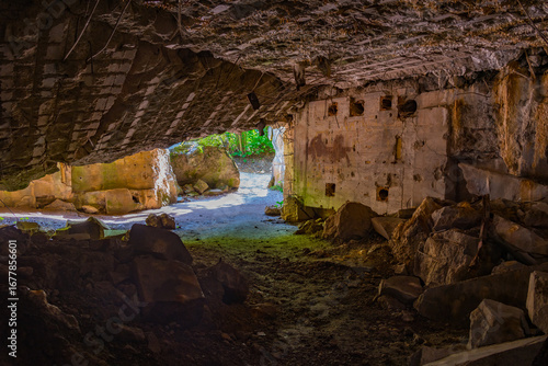 Bild auf Leinwand Ruins of wolf??s lair bunkers used by Adolf Hitler during th