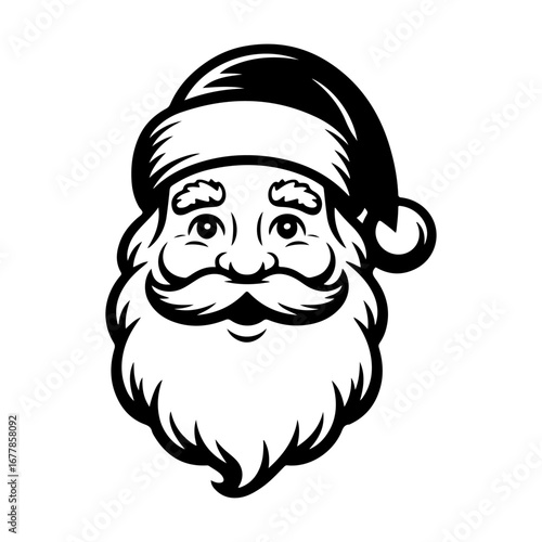 Santa Clause. Vector Design Isolated on White Background