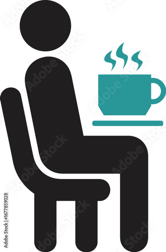 Coffee Break Room Pictogram