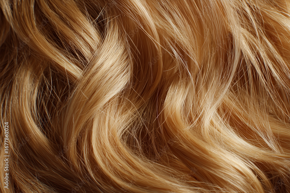 Blonde Wavy Hair Texture Close-Up Blonde Wavy Hair Texture Close-Up