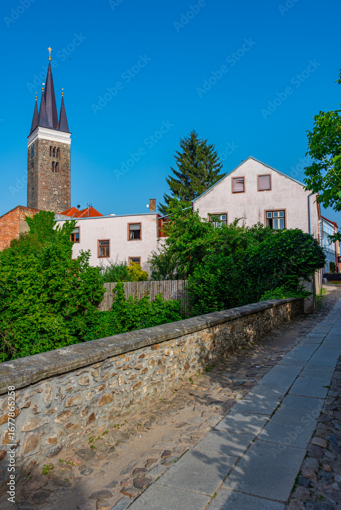 Fototapeta premium Church of holy ghost in Telc, Czech republic