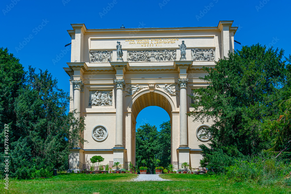 Fototapeta premium Rendezvous temple at Lednice-Valtice complex in Czech republic