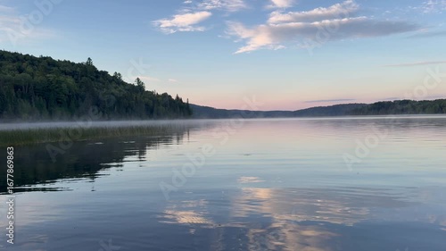Wallpaper Mural Summer morning in Mastigouche Wildlife Reserve, Quebec, Canada Torontodigital.ca