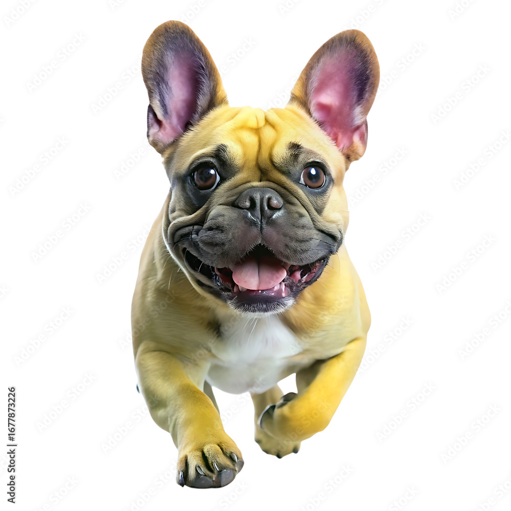 Fototapeta premium french bulldog puppy isolated on transparent background