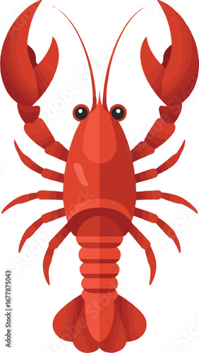 vector illustration of a crab