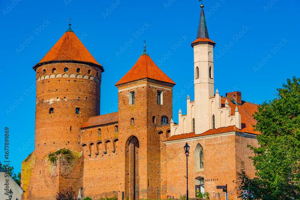 Fototapeta premium Summer day at Reszel castle in Poland
