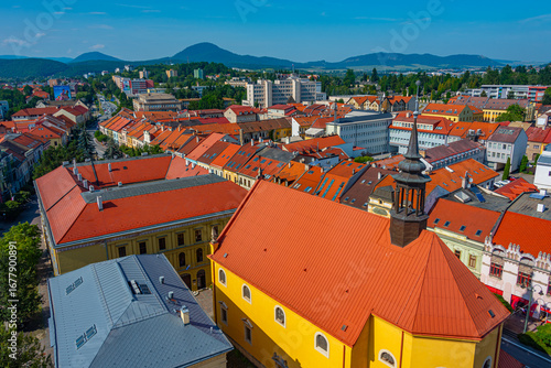 Canvas Print Panorama view of Presov in Slovakia