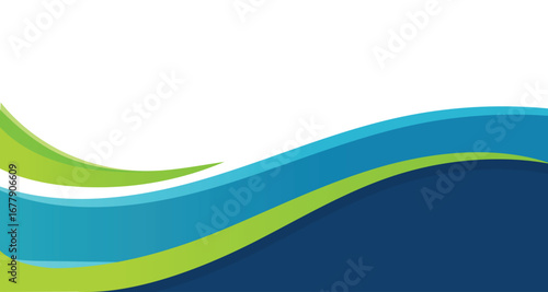 Modern abstract background with blue and green wave design. Perfect for corporate templates, business presentations, flyers, brochures, and digital banners. Clean, professional, and trending design