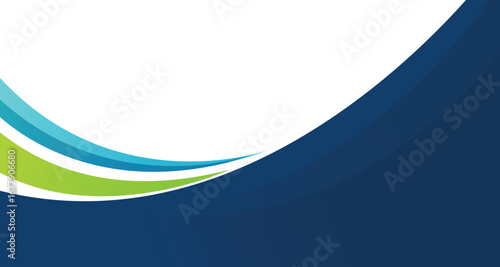 Modern abstract background with blue and green wave design. Perfect for corporate templates, business presentations, flyers, brochures, and digital banners. Clean, professional, and trending design
