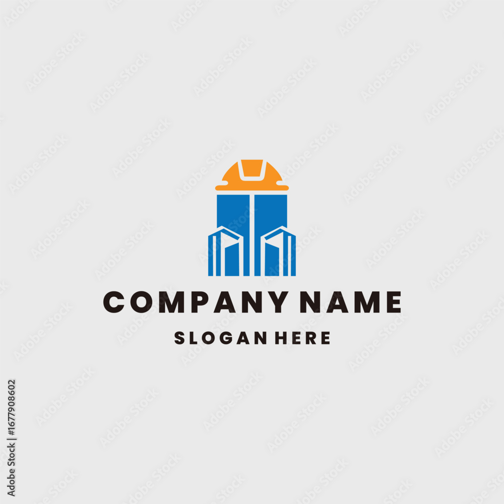 Fototapeta premium Construction logo icon design template vector illustration