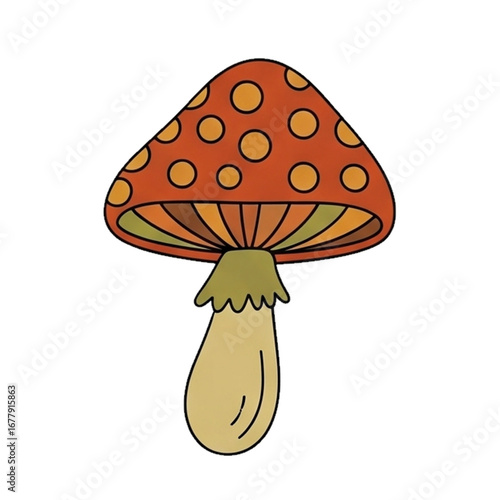 vector illustration of mushroom