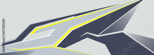 Elegant semi truck and trailer livery design vector file with printable file below