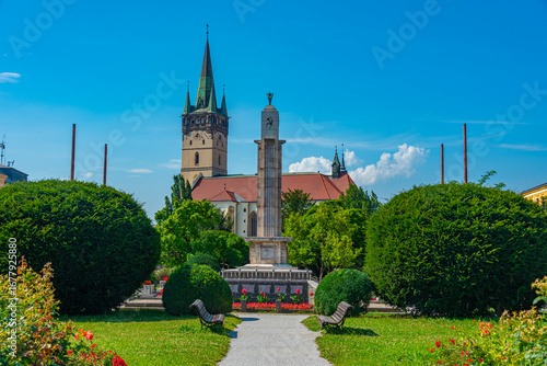 Billede på lærred Co-Cathedral of Saint Nicholas in the center of Presov, Slovakia